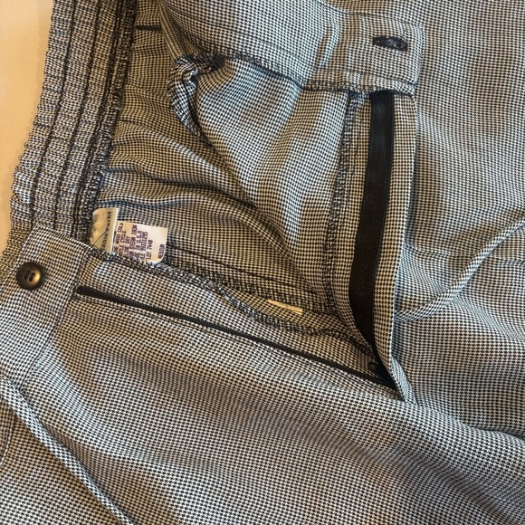 VINTAGE STEPHANIE PARKS‎ High Waist Black & White Pattern Mom Pants 90s Medium - Picture 6 of 15